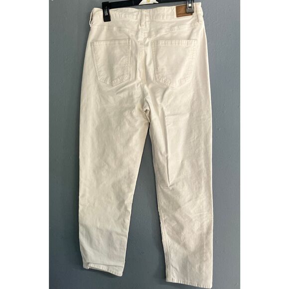 American eagle cream stretch corduroy mom jeans size 8 #718 - Picture 2 of 12